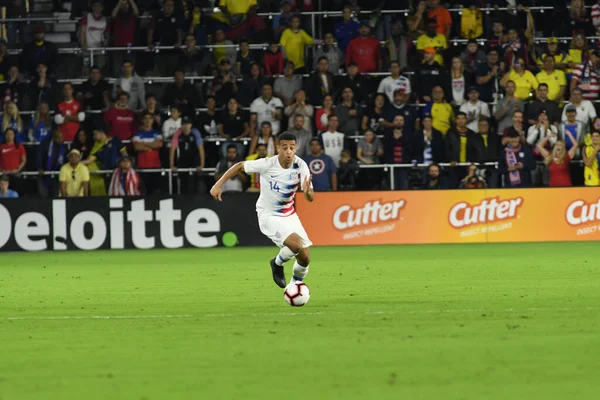 Equipo Nacional Masculino Los Estados Unidos Acoge Selección Nacional Ecuador — Foto de Stock