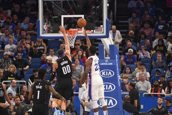 Orlando Magic Hostí Philadelphia 76Ers Amway Aréně Orlandu Floridě Pondělí — Stock fotografie