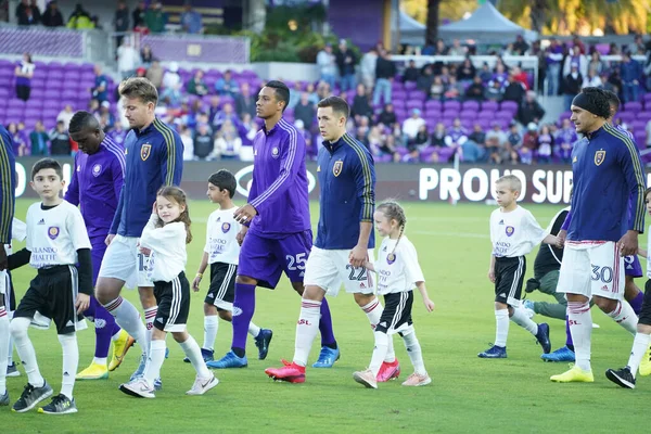 Orlando City Şubat 2020 Tarihinde Exploria Stadyumu Nda Real Salt — Stok fotoğraf