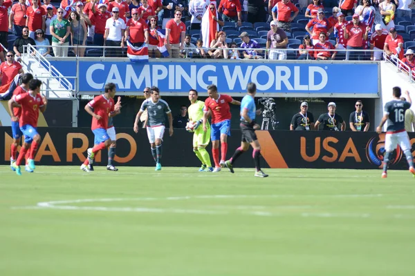 Kosta Rika Copa America Centenario Sırasında Paraguay Ile Orlando Florida — Stok fotoğraf