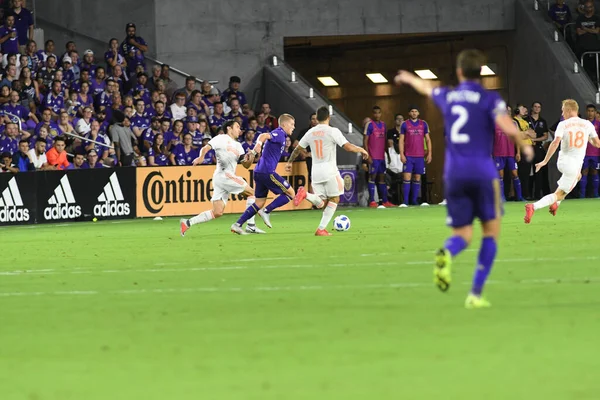 Orlando City Hospeda Atlanta United Exploria Stadium Agosto 2018 Orlando — Fotografia de Stock