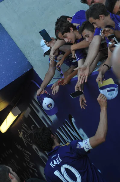 Orlando City 29 Nisan 2017 'de Orlando, Florida' daki Orlando City Stadyumu 'nda Colorado Rapids' e ev sahipliği yaptı.)