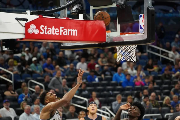 Orlando Magic Hospeda Milwaukee Bucks Amway Center Orlando Flórida Eua — Fotografia de Stock