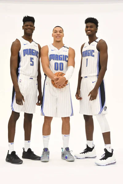 Orlando Magic Host Media Day Amway Center Orlando Florida Στις — Φωτογραφία Αρχείου