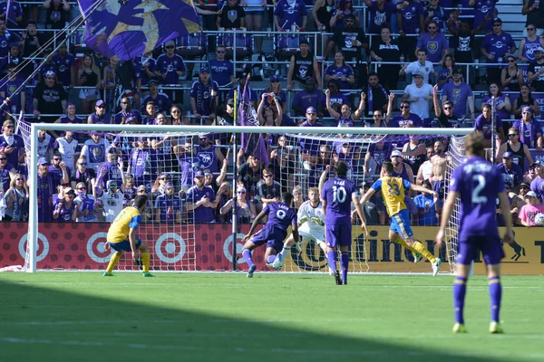 Orlando City Hostí Colorado Rapids Stadionu Orlando City Orlandu Floridě — Stock fotografie