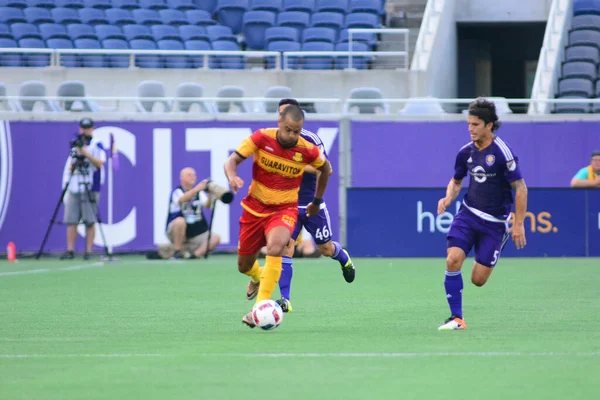 Orlando City Gastheer Van Het Fort Lauderdale Strikers Camping World — Stockfoto