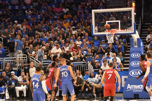 Orlando Magic Empfangen Oktober 2018 Die Miami Heat Amway Center — Stockfoto