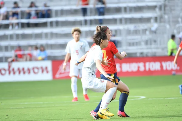 Spanien Gegen Japan Spiel Während Des Shebelieves Cup 2020 Exploria — Stockfoto