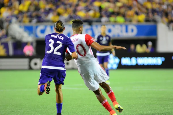 Orlando City Házigazda San Jose Földrengések Camping World Stadium Orlando — Stock Fotó