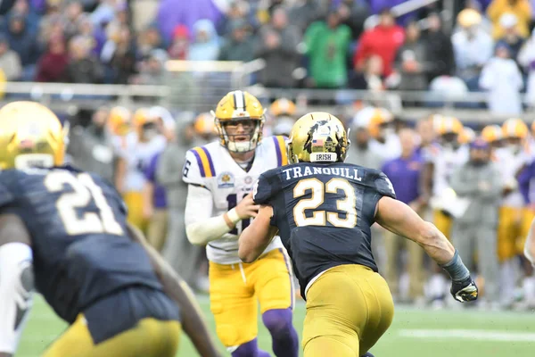 Notre Dame Enfrenta Lsu Durante Citrus Bowl Camping World Stadium — Fotografia de Stock