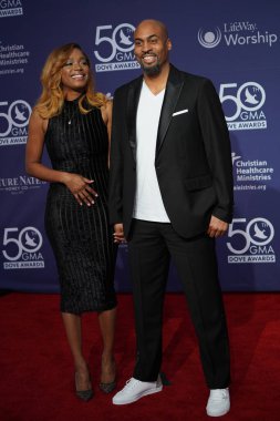 15 Ekim 2019 'da Nashville, Tennessee' deki Linbscome Üniversitesi 'nde verilen 50. GMA Dove Ödülleri sırasında kırmızı halı. 