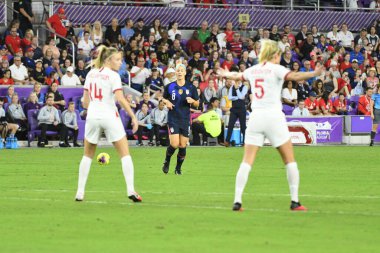 5 Mart 2020 'de Orlando Florida' daki Exploria Stadyumu 'nda düzenlenen 2020 SheBelieves Kupası' nda ABD - İngiltere Karşılaşması 