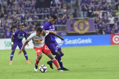 Orlando City 21 Temmuz 2019 tarihinde Florida, Orlando 'da Exploria Stadyumu' nda New York Red Bulls 'a ev sahipliği yaptı..