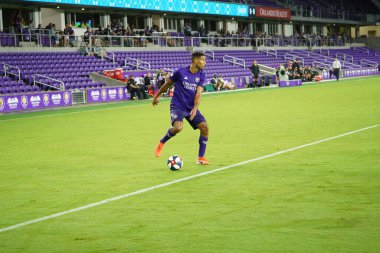Orlando City SC, 19 Haziran 2019 Çarşamba günü Orlando 'daki Exploria Stadyumu' nda düzenlenen ABD Açık Kupası sırasında New England Devrimi 'ne ev sahipliği yaptı.
