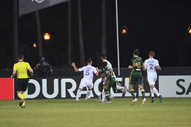Los Angeles Galaksisi, 14 Temmuz 2020 'de Orlando Florida ABD' deki ESPN Vahşi Spor Dünyası 'nda düzenlenen MLS Sırt Turnuvası sırasında Portland Timbers ile karşı karşıya geldi.
