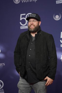 15 Ekim 2019 'da Nashville, Tennessee' deki Linbscome Üniversitesi 'nde verilen 50. GMA Dove Ödülleri sırasında kırmızı halı. 