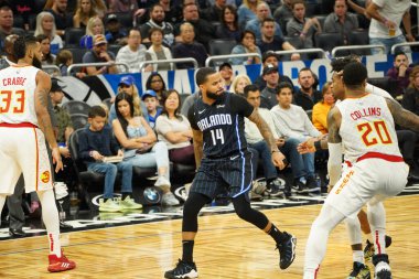 Orlando Magic 30 Aralık 2019 tarihinde Orlando, Florida 'daki Amway Center' da Atlanta Hawks 'a ev sahipliği yaptı.