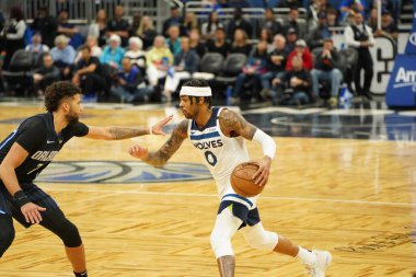 Orlando Magic 28 Şubat 2020 tarihinde Orlando Florida 'da Amway Center' da Minnesota Timberwolves 'a ev sahipliği yapar..  