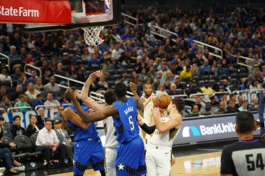 Orlando Magic 10 Kasım 2019 'da Indiana Pacers' ı Amway Center 'da ağırlıyor. Fotoğraf: Marty Jean-Louis