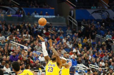 Orlando Magic 11 Aralık 2019 Çarşamba günü Orlando Forida 'daki Amway Center' da Los Angeles Lakers 'a ev sahipliği yaptı. Fotoğraf: Marty Jean-Louis