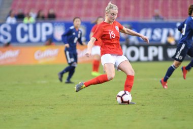 Japonya, İngiltere 'ye karşı Raymond James Stadyumu' nda 5 Mart 2019 'da Tampa Florida' da.