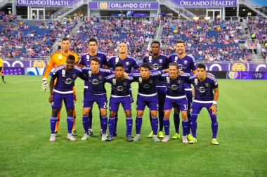 Orlando City SC sunucusu Sporting Kansas City Orlando Florida 'daki Dünya Kampı Stadyumu' nda 13 Eylül 2015 'te.