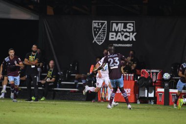 Real Salt Lake, 12 Temmuz 2020 'de Orlando Florida' da düzenlenen MLS Sırt Turnuvası sırasında Colorado Rapids ile karşı karşıya.