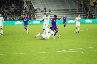 Orlando City SC, 19 Haziran 2019 Çarşamba günü Orlando 'daki Exploria Stadyumu' nda düzenlenen ABD Açık Kupası sırasında New England Devrimi 'ne ev sahipliği yaptı.