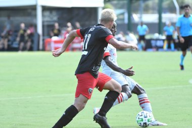 Toronto FC, 13 Temmuz 2020 tarihinde Orlando Florida 'daki ESPN Wild World of Sports' ta düzenlenen MLS Back Tournament sırasında D.C. United ile karşılaştı. Fotoğraf: Marty Jean-Louis