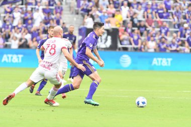 Orlando City, 31 Mart 2018 'de Orlando Florida' daki Exploria Stadyumu 'nda New York Red Bulls' a ev sahipliği yaptı..