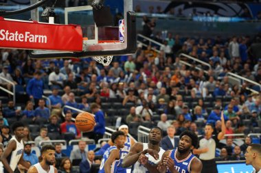 Orlando Magic 13 Ekim 2019 'da Florida, Orlando' daki Amway Center 'da Philadelphia 76ers' a ev sahipliği yaptı.. 