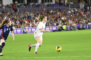 5 Mart 2020 'de Orlando Florida' daki Exploria Stadyumu 'nda düzenlenen 2020 SheBelieves Kupası' nda ABD - İngiltere Karşılaşması 