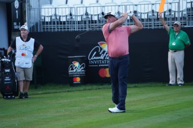 Orlando Florida 'daki Bay HIll Club Lodge' da 5 Mart 2020 'de düzenlenen 2020 Arnold Palmer Birinci Tur Grupları sırasında,.  