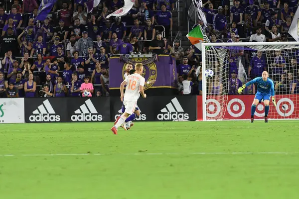 Orlando City Anfitrión Atlanta United Exploria Stadium Agosto 2018 Orlando — Foto de Stock