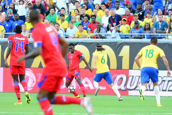 Brazília Szembesül Haitivel Copa America Centenario Alatt Orlando Floridában Camping — Stock Fotó