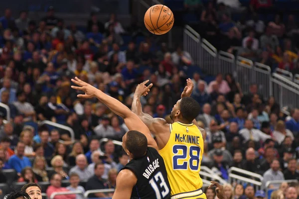 Orlando Magic Hospeda Golden State Warriors Amway Center Orlando Florida — Fotografia de Stock