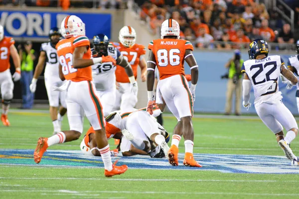 West Virginia Mountaineers Möter Miami Hurricanes 71St Russell Bowl Camping — Stockfoto