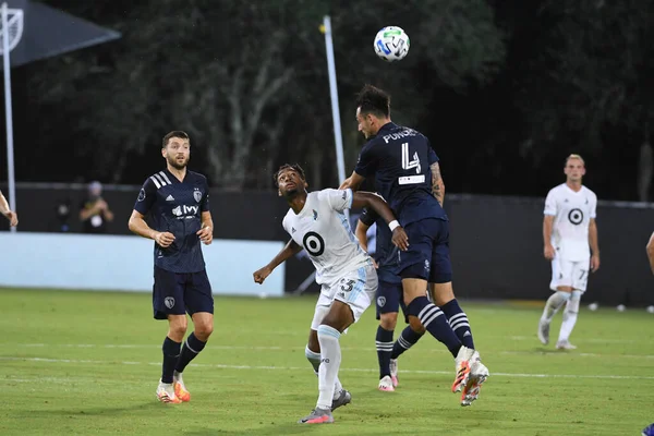 Mls Sırasındaki Minnesota United Ile Karşılaşan Kansas City Temmuz 2020 — Stok fotoğraf