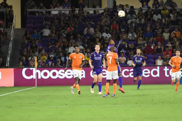 Orlando City Hospeda Houston Dynamo Exploria Stadium Orlando Florida Setembro — Fotografia de Stock