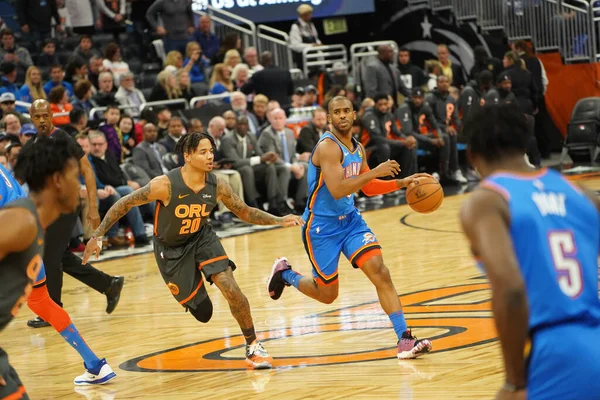 Orlando Magic Värd För Oklahoma Thunder Amway Center Orlando Florida — Stockfoto