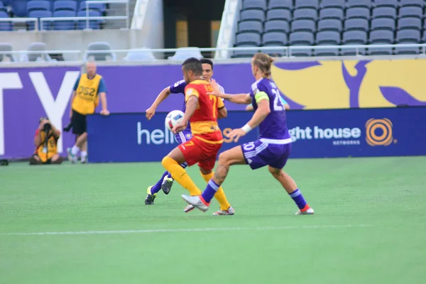 Orlando City Ospita Fort Lauderdale Strikers Camping World Stadium Orlando — Foto Stock