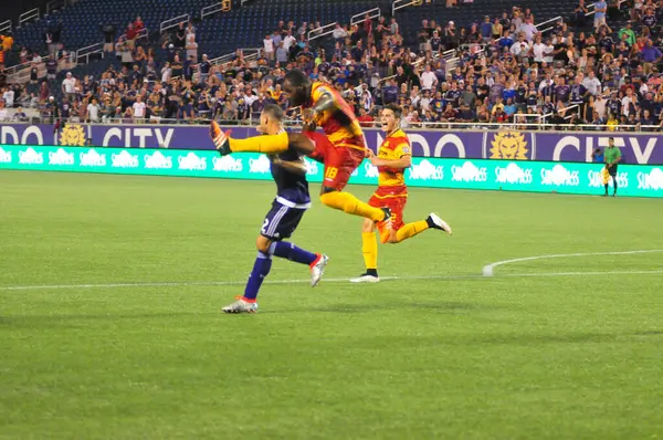 Orlando City Acoge Los Huelguistas Fort Lauderdale Camping World Stadium —  Fotos de Stock