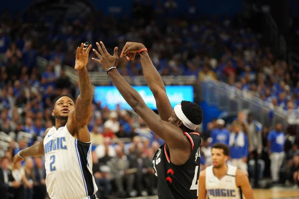 Orlando Magic Hosts Toronto Rapters Během Prvního Kola Play Nba — Stock fotografie