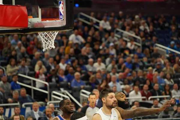 Orlando Magic Φιλοξενεί Τους Philadelphia 76Ers Στο Amway Center Την — Φωτογραφία Αρχείου