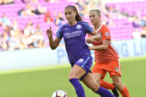 Orlando Pride Accueille Houston Dash Stade Exploria Avril 2018 Orlando — Photo