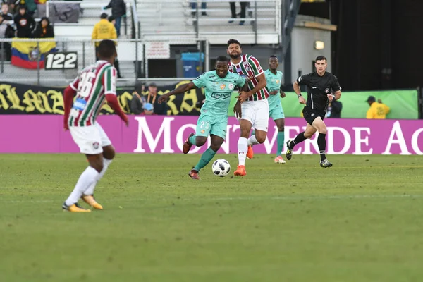 Fluminense Barcelona Florida Cup Spectrum Stadium Den Januari 2018 Orlando — Stockfoto