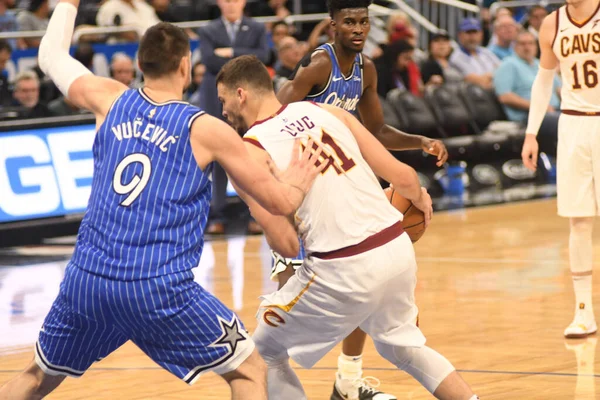 Orlando Magic Φιλοξενεί Τους Cleveland Cavaliers Στο Amway Center Στο — Φωτογραφία Αρχείου