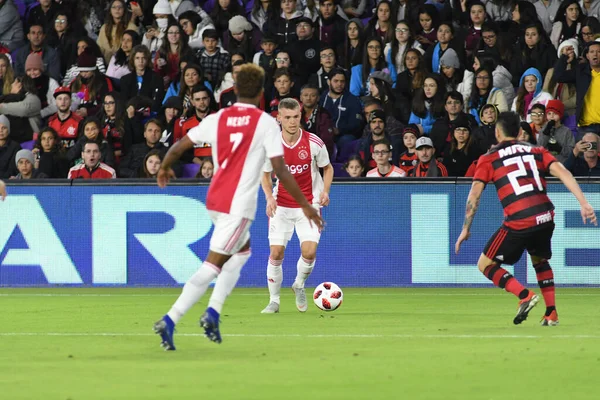 2019年1月10日 星期四 Ajax对Flemengo在奥兰多市体育场的比赛 — 图库照片