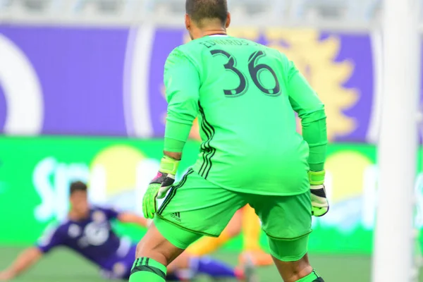 Orlando City Acoge Los Huelguistas Fort Lauderdale Camping World Stadium — Foto de Stock