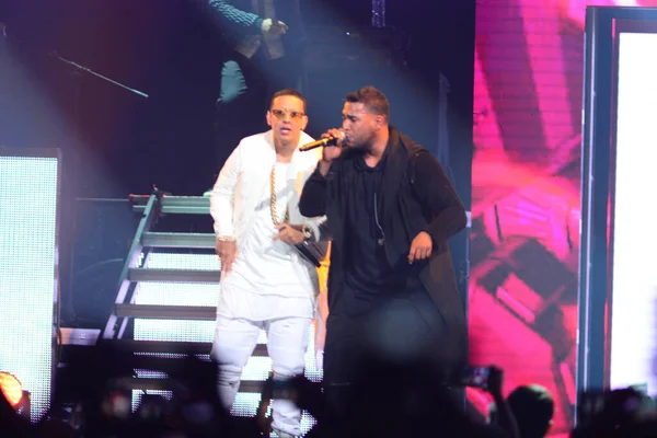 Daddy Yankee Och Don Omar Konsert Amway Center Orlando Florida — Stockfoto